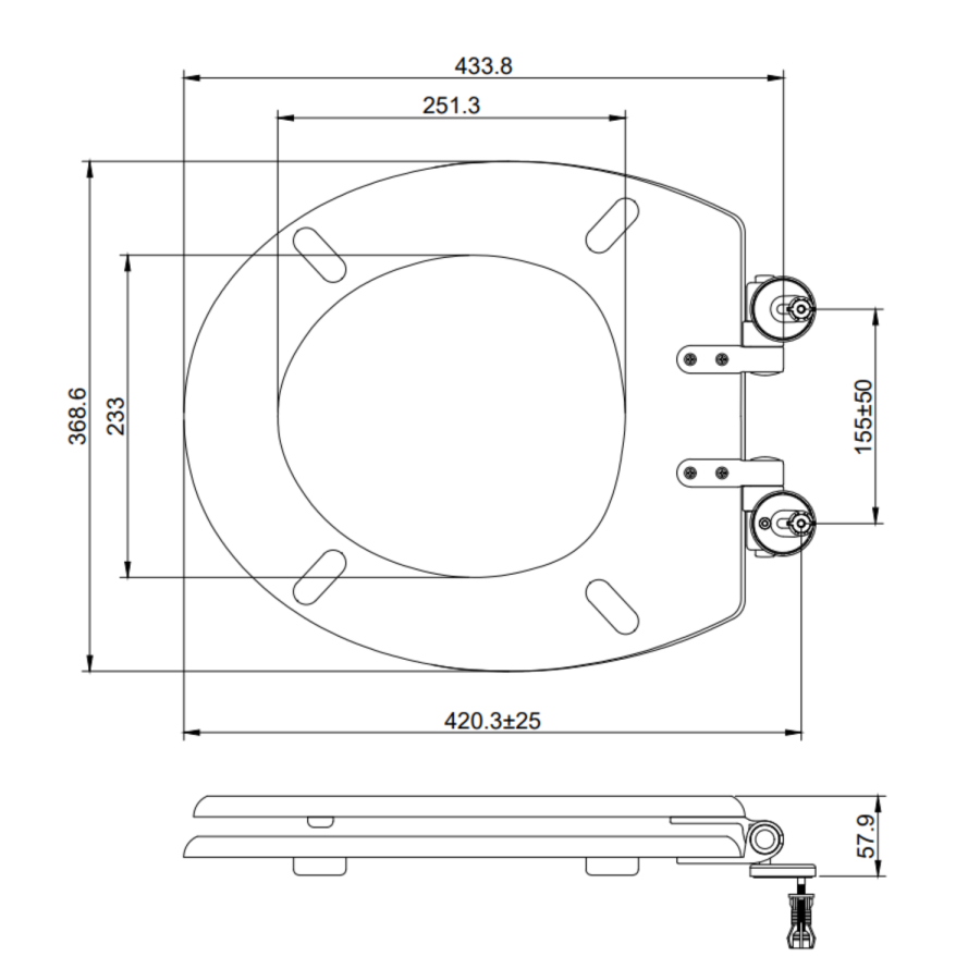 Close Coupled Traditional Toilet with Wooden Soft Close Seat & Brass Fittings - Park Royal