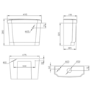Close Coupled Traditional Low Level Short Projection Toilet with Wooden Soft Close Seat & Brass Fittings - Park Royal