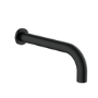Black 2 Outlet Wall Mounted Thermostatic Bath Mixer Shower Set With Hand Shower & Bath Filler Spout - Priya