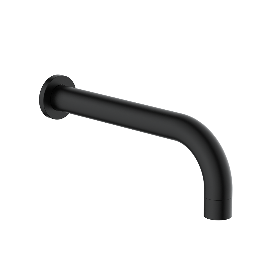 Black 2 Outlet Wall Mounted Thermostatic Bath Mixer Shower Set With Hand Shower & Bath Filler Spout - Priya