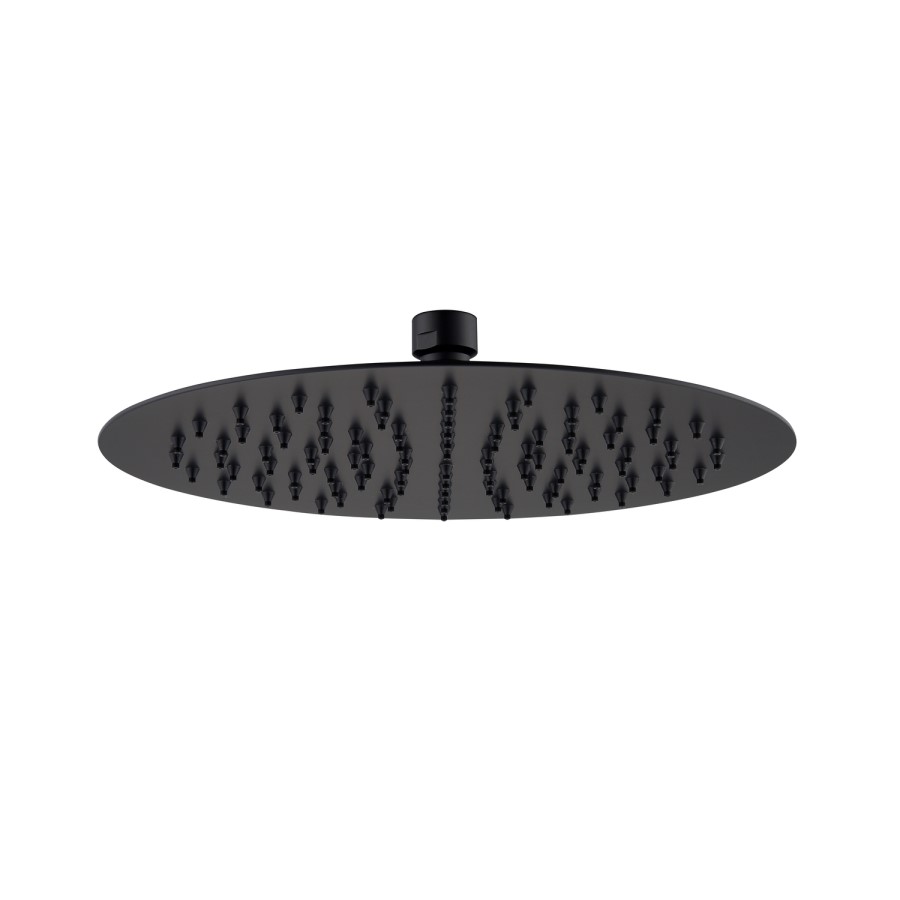 Black 2 Outlet Concealed Mixer Shower Set With Bath Filler Spout - Priya