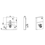 Matt Black Wall Hung Smart Bidet Japanese Toilet With White Glass Cabinet, Frame, Cistern & Pneumatic Dual Flush Button - Purificare