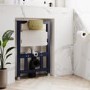 Matt Black Wall Hung Smart Bidet Japanese Toilet & 820mm Frame Cistern with Brushed Brass Pneumatic Flush Plate - Purificare