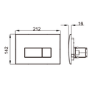Matt Black Wall Hung Smart Bidet Japanese Toilet & 820mm Frame Cistern with Matt Black Pneumatic Flush Plate - Purificare