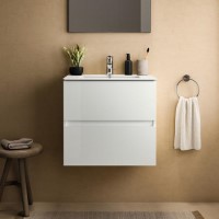 500mm Ideal Standard Eurovit+ White Wall Hung Vanity Unit with Basin