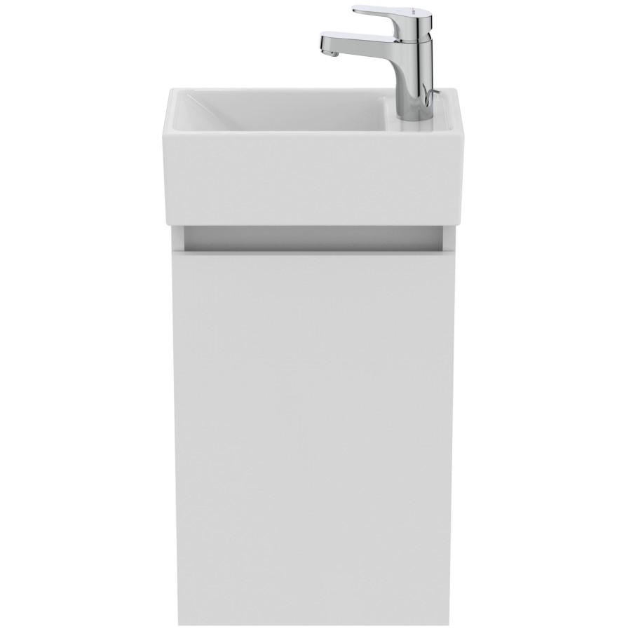 350mm Ideal Standard Eurovit+ White Right-Hand Wall Hung Vanity Unit with Basin