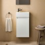 350mm Ideal Standard Eurovit+ White Left-Hand Wall Hung Vanity Unit with Basin