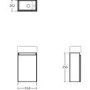 350mm Ideal Standard Eurovit+ Oak Right-Hand Wall Hung Vanity Unit with Basin