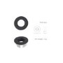 570mm Traditional 1 Tap Hole Basin with Black Wash Stand - Ripley