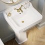 570mm Traditional Full Pedestal Basin with 1 Tap Hole - Ripley