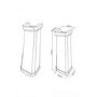 570mm Traditional Full Pedestal Basin with 1 Tap Hole - Ripley