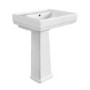 583mm Traditional Full Pedestal Basin with 1 Tap Hole - Park Royal