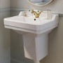 570mm Traditional Semi Pedestal Basin with 1 Tap Hole - Ripley