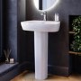 615mm Full Pedestal Basin with 1 Tap Hole - Roma