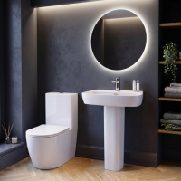 Close Coupled Toilet and Basin Suite - Roma