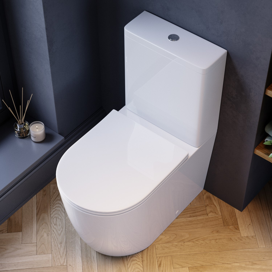 Close Coupled Toilet and Basin Suite - Roma