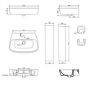 Close Coupled Toilet and Basin Suite - Roma