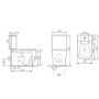Close Coupled Toilet and Basin Suite - Roma