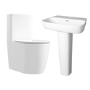 Close Coupled Toilet and Basin Suite - Roma