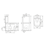 White Comfort Height Close Coupled Toilet - Roma
