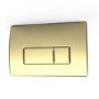 Wall Hung Rimless Toilet with Soft Close Seat, Brushed Brass Pneumatic Flush Plate, 1168mm Frame & Cistern – Roma