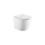 Wall Hung Rimless Toilet & Grohe Frame Cistern and Chrome Flush Plate - Roma