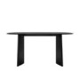 Black Wooden Dining Table - Seats 4 - 6 - Rivo