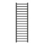 Gunmetal Grey Towel Radiator 1600 x 500mm with Pipe Kit and Straight Valves - Sonoran