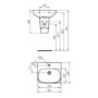 Ideal Standard i.Life A 1 Tap Hole Semi Pedestal Basin 500mm