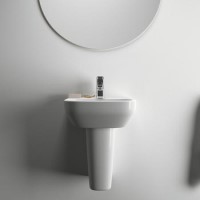 Ideal Standard i.Life A 1 Tap Hole Semi Pedestal Basin 400mm