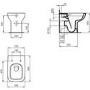 Ideal Standard i.life A Back To Wall Rimless Toilet With Soft Close Seat