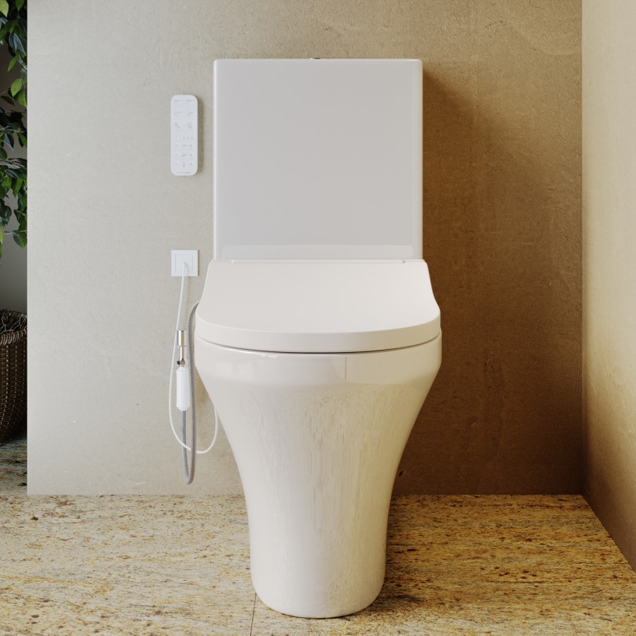 Tanya Close Coupled Smart Bidet Japanese Toilet with Heated Seat - Purificare