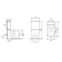 Tanya Close Coupled Smart Bidet Japanese Toilet with Heated Seat - Purificare