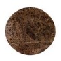 Large Round Brown Marble and Walnut Effect Coffee Table - Ivan