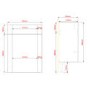 1200mm Beige Toilet and Sink Unit with Chrome Fittings - Vancouver