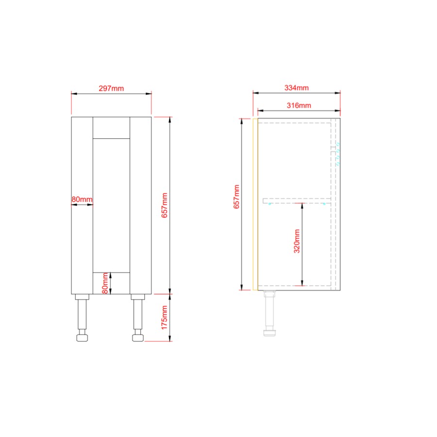 1800mm Blue Toilet and Sink Unit with Storage Units & Chrome Fittings - Vancouver