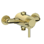 Brushed Brass 1 Outlet Thermostatic Shower Set with Exposed Valve - Volta