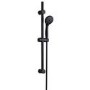 Black 1 Outlet Thermostatic Shower Set with Exposed Valve - Volta