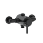 Black 1 Outlet Thermostatic Shower Set with Exposed Valve - Volta