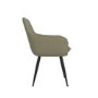 Set of 2 Sage Green Faux Leather Dining Chairs - Logan
