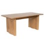 GRADE A1 - Large Rustic Oak Extendable Dining Table - Seats 6 - 8 - Wave