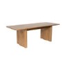 GRADE A1 - Large Rustic Oak Extendable Dining Table - Seats 6 - 8 - Wave