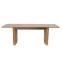 GRADE A1 - Large Rustic Oak Extendable Dining Table - Seats 6 - 8 - Wave