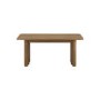 Large Oak Extendable Dining Table Set with 6 Beige Upholstered Dining Chairs - Seats 6 - Wave