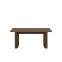 Large Rectangular Walnut Extendable Dining Table Set with 6 Green Upholstered Dining Chairs - Seats 6 - Wave