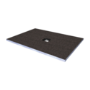 1200x900mm Wet Room Tile-Ready Shower Tray with Wet Room Install & Square Centre Waste Drainage Kit