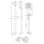 Brushed Brass 2 Outlet Wall Mounted Thermostatic Mixer Shower Set with Hand Shower - Zana