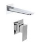 Chrome Bath Filler Spout Thermostatic Mixer Shower Set - Zana