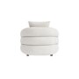 Cream Boucle Accent Chair with Cushion - Zuri