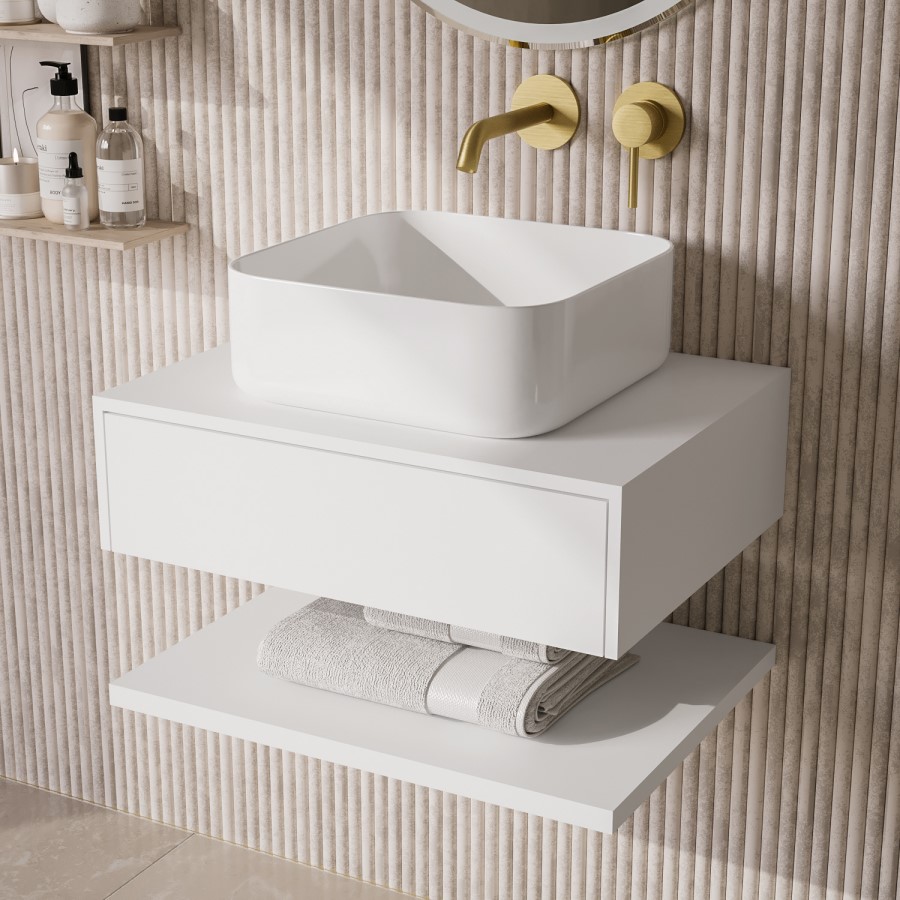 Square Countertop Basin 395mm - Dover
